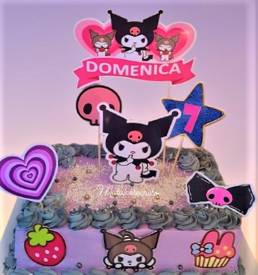 Torta con capas de colores del arcoíris