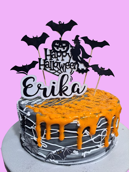 Torta con capas de colores del arcoíris