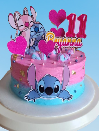 Torta con capas de colores del arcoíris