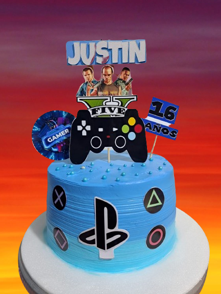 Torta con capas de colores del arcoíris